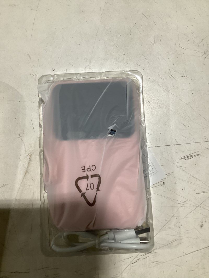 Condition photo showing Good Condition for power bank, 15000mah portable charger with built in cable, 22.5w fast charging, 6 outputs, slim travel essential battery pack with led display, compatible with iphone 17/16/15/14/13, samsung, ipad, pink