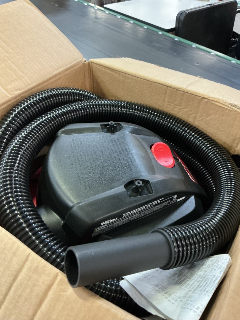Condition photo showing Good Condition for hyper tough 5 gallon 4 hp wet dry vacuum for home, car, garage & workshop