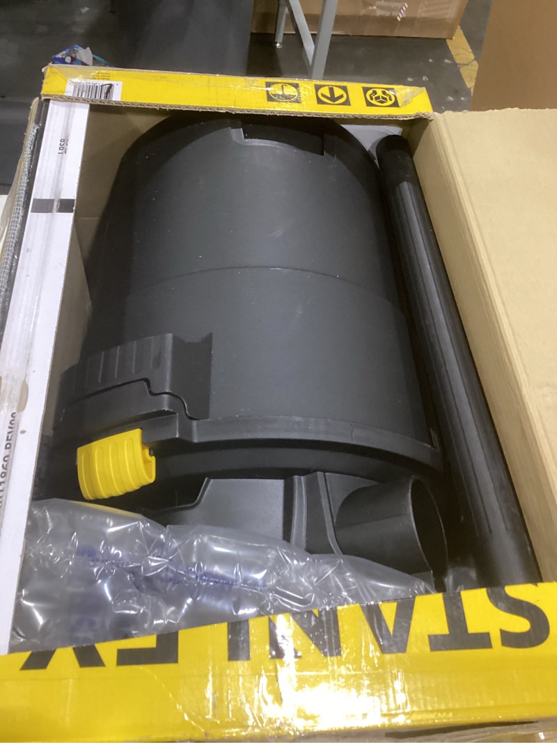 Condition photo showing As Is for stanley - sl18116p wet/dry vacuum, 6 gallon, 4 horsepower black black 6 gallon, 4.0 hp ac wet/dry vacuum
