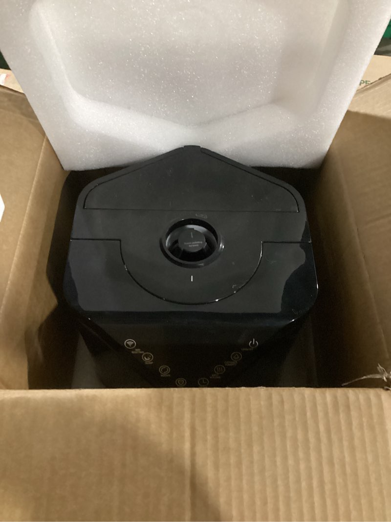 Condition photo showing Good Condition for 5Gal Humidifiers for Bedroom Large Room up to 2800ft², APP/Remote Control, 60H Supersized Cool Mist Humidifier with Auto 180°Mist Tube, 24H Timer, Top Fill Humidifiers for Home Office Bedroom Plants Black