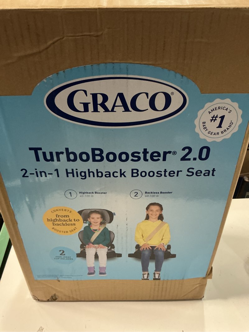 Condition photo showing New/Like New for graco turbobooster 2.0 highback booster car seat, declan turbobooster 2.0 declan