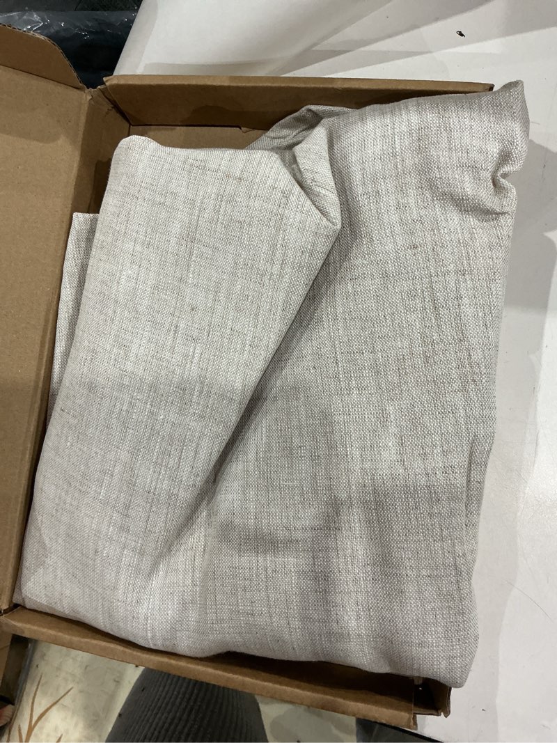 Condition photo showing Good Condition for 100% french flax linen round tablecloth 60inches for for dinners, parties, easter, halloween, camping,thanksgiving. machine washable, 4-6 seats, 60''(round), natural linen natural linen 60" (round)