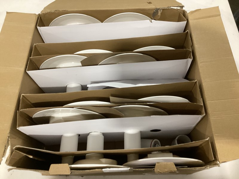 Condition photo showing Good Condition for 12-Pack 5/6 Inch LED Can Lights 5CCT Recessed Lighting,Selectable 2700K/3000K/3500K/4000K/5000K Length Adjustable Retrofit Downlight,12W=60W,800LM,Dimmable,CRI90+,Easy Install