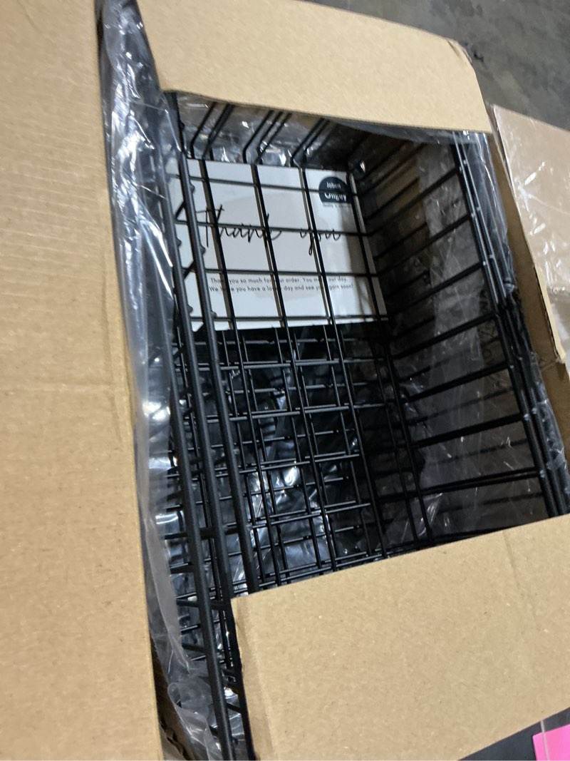 Condition photo showing Good Condition for joben oligey 12 pack (3 szie) small wire storage baskets for organizing,pantry organization bins for cabinets, metal basket for kitchen, bathroom organizer (black)