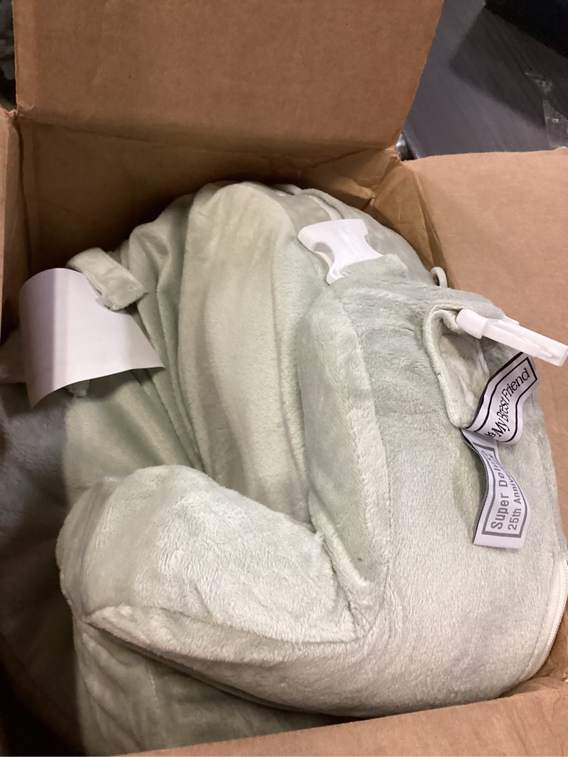 Condition photo showing Good Condition for My Brest Friend Super Deluxe Nursing Pillow - Enhanced Comfort & Ergonomic Breastfeeding Pillow for Ultimate Support For Mom & Baby - Adjustable and with Handy Side Pocket, Platinum Platinum Super Deluxe