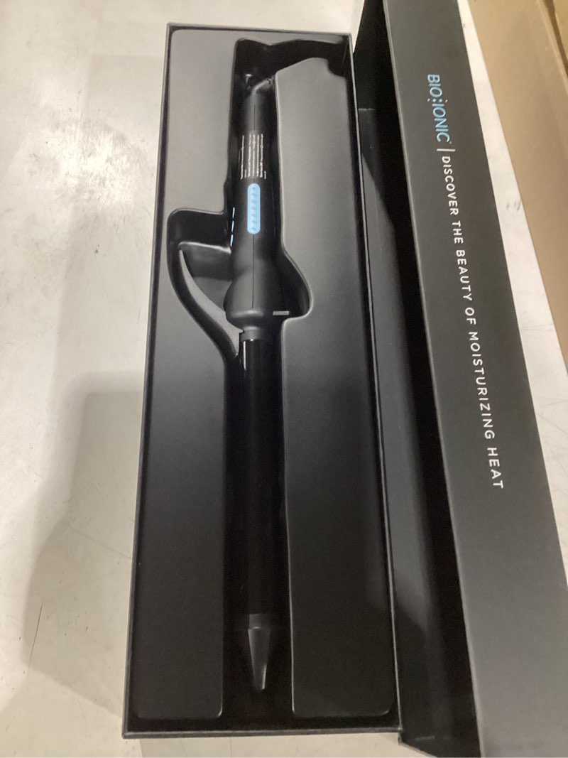 Condition photo showing Good Condition for bio ionic long barrel curling iron with moisture heat technology & nanoionic mx versatile curling wand - multiple barrel sizes for tight, classic, loose & soft curls
