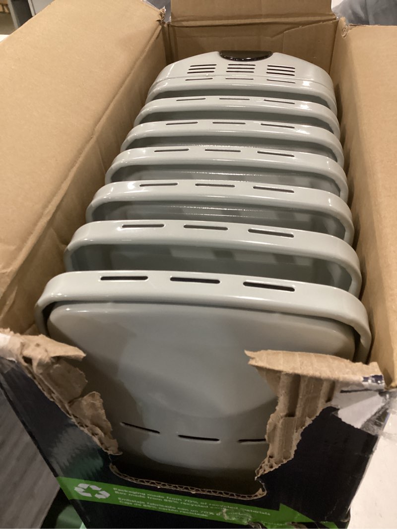 Condition photo showing As Is for DeLonghi De’Longhi 1,500 BTU RadiaS ECO Radiant Heater