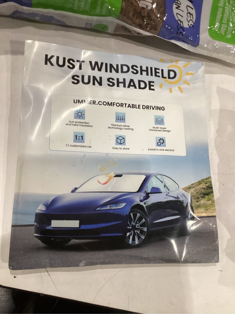 Condition photo showing New/Like New for kust custom fit windshield sun shade for 2020-2024 2025 2026 toyota corolla (not for corolla cross) accessories sunshade sun visor protector foldable blocks uv rays keep cooler for | toyota corolla 2020-present
