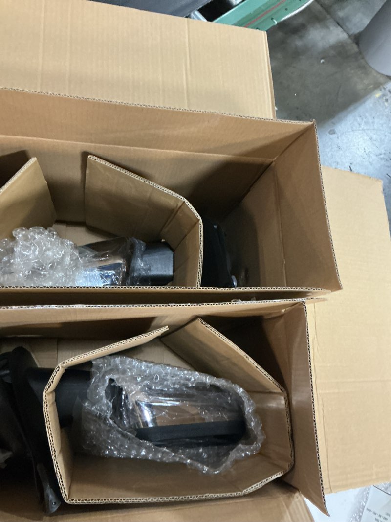 Condition photo showing New/Like New for whalemotor power heated tow mirrors compatible with 2015 2016 2017 2018 2019 2020 ford f150, trailer towing side mirrors w/led turn signal & ambient temp sensor(for 2019+), chrome housing