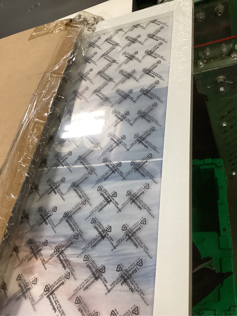 Condition photo showing New/Like New for 24x30 poster frame, white 24 x 30 frame for horizontal or vertical wall mounting, 1 pack white 24x30
