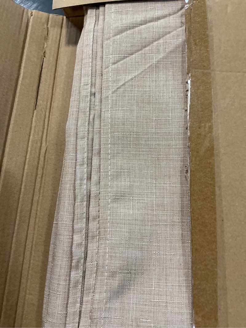 Condition photo showing New/Like New for fitable 2 pack faux linen rectangle tablecloths: waterproof stain resistant wrinkle free textured table cloth, washable burlap fabric table cover for kitchen dining party, 52x70 inch, nature nature 52x70 in, 2 pack