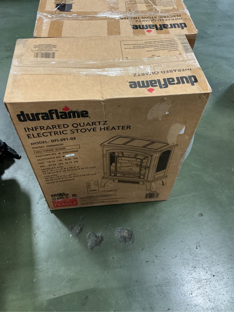Condition photo showing New/Like New for duraflame Infrared Quartz Electric Stove Heater - DFI-591-03 - Cinnamon
