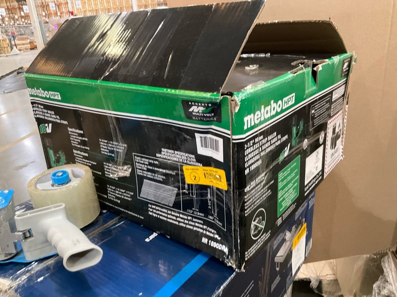 metabo hpt multi-volt 3-1/2-in 21 -degree cordless roundhead framing nailer (battery