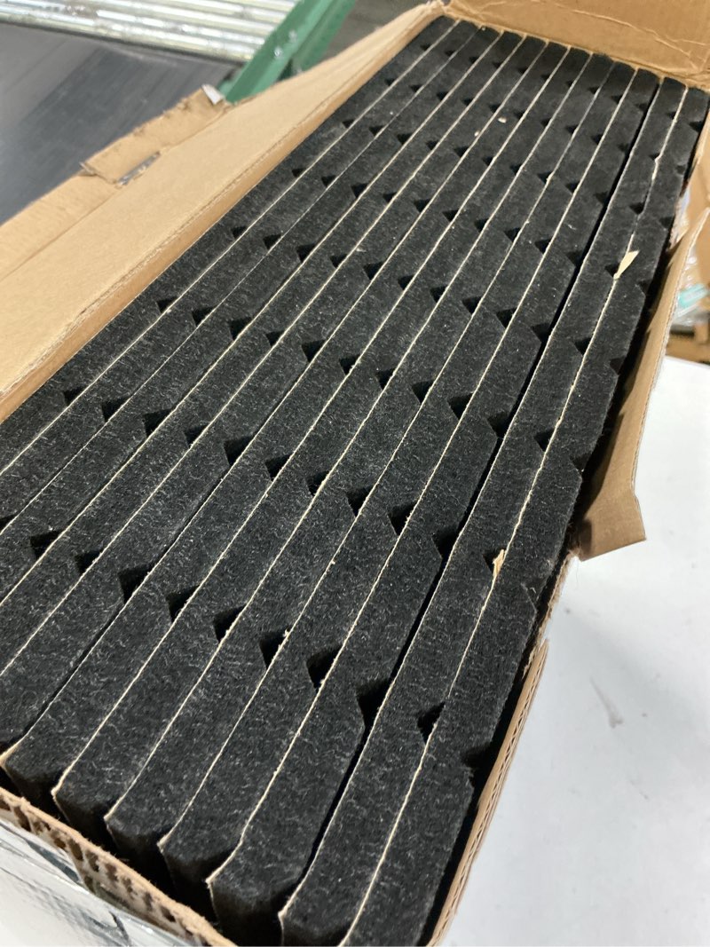 Condition photo showing Good Condition for 12 Pack Large Soundproof Wall Panels, 15.7 x 15.7 x 0.47 in Sound Proof Foam Panels for Walls, 1.2lb/ft³ High Density, Thicker 0.47in, Acoustic Panels, Sound Dampening Panels Black Big 12 Pack charcoal-black