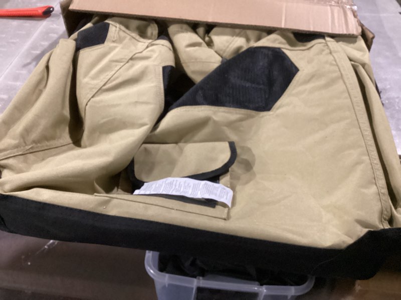 Condition photo showing Good Condition for amazon basics 2-door portable soft-sided folding soft dog travel crate kennel, medium (m 30" x 21" x 21"), tan