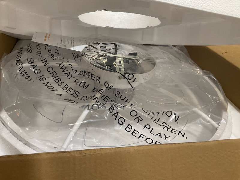 Condition photo showing As Is for ceiling fan with light