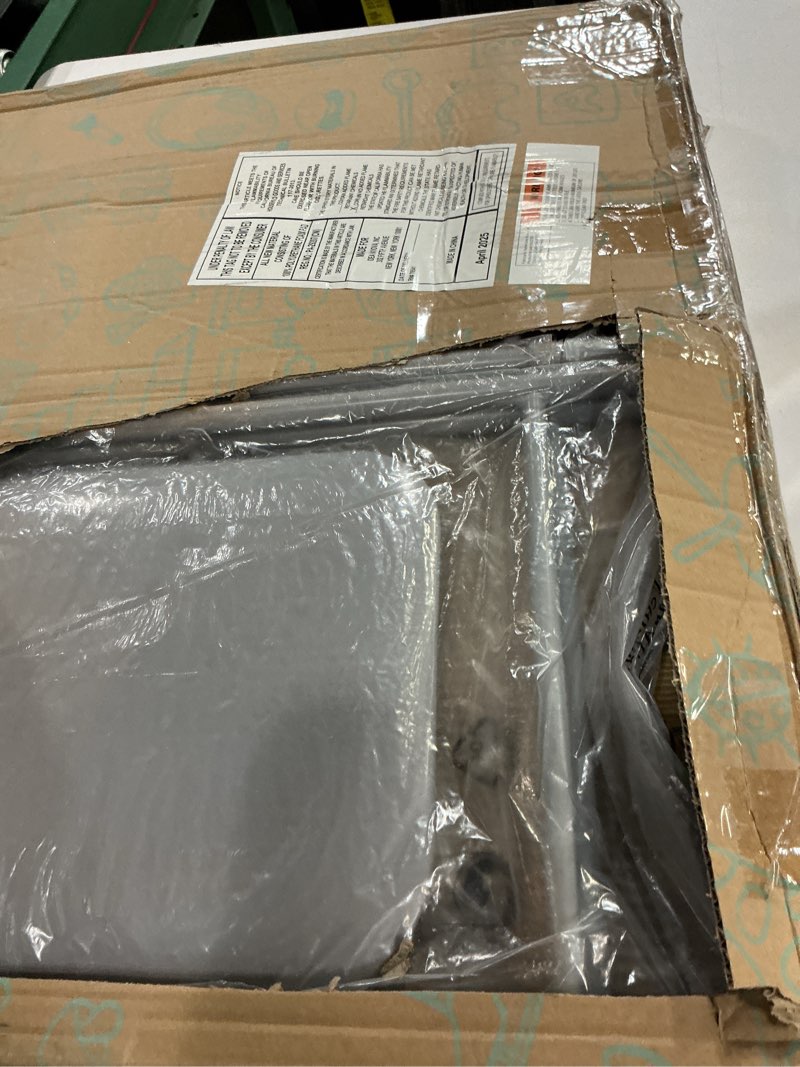 Condition photo showing Good Condition for Heritage Kids Grey Kids Activity Table and Chair Set,3-Piece Furniture Set with 1 Square Table & 2 Folding Chairs, Playroom Table Set for Ages 3+