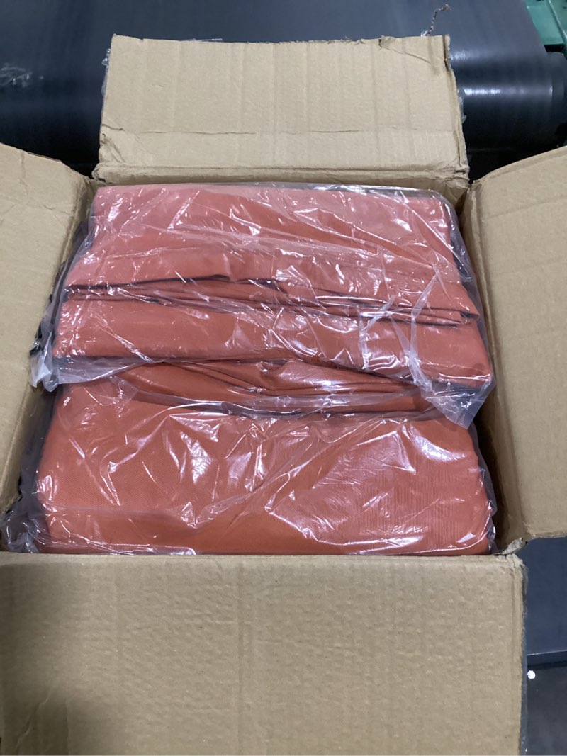Condition photo showing New/Like New for aaaaacessories outdoor chaise lounge cushions, fade-resistant, waterproof patio furniture replacement cushions, 74" x 23" x 3", set of 2, rust rust 74"x23"x3"-set of 2