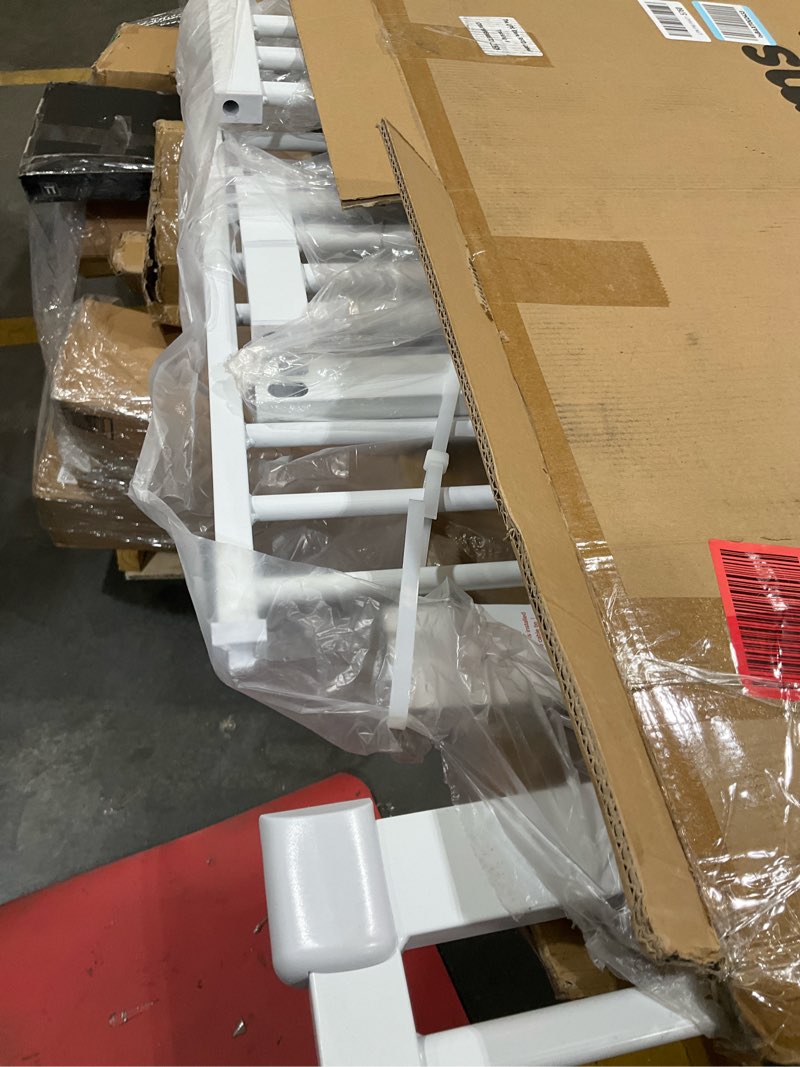 Condition photo showing Good Condition for no pawblems 55.1" extra tall pet gate for cat/dog, 29.9-44.4" wide auto close tall cat gate, no drilling pressure mounted for doorways/hallways, 1.37" narrower bar spacing, white white - s 55" tall, 29.9-44.4" wide