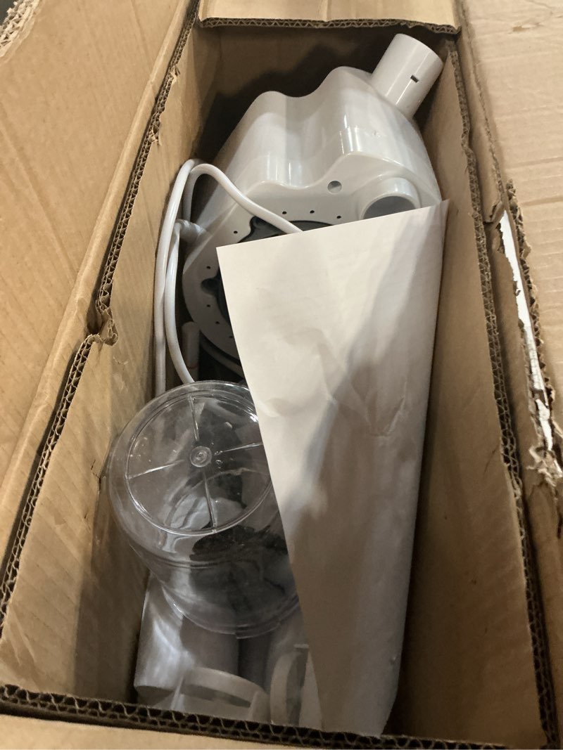 Condition photo showing As Is for kingsteam professional 2-in-1 facial steamer with 5x magnifying lamp, salon grade hot mist esthetician device, adjustable timer, 2 steam levels, 3-level led light, white