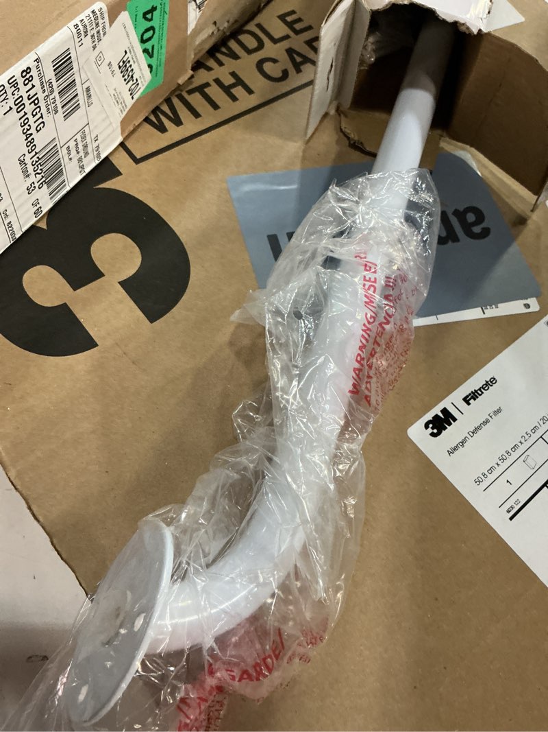 Condition photo showing Good Condition for medline white 24” grab bar for shower & bathtub, independence aid & ease of movement — for elderly, handicapped or seniors, 300 lb. capacity, 1 bar 24"