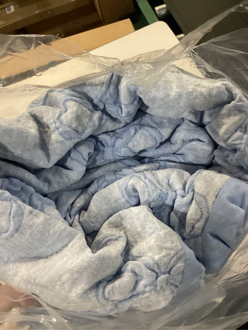 Condition photo showing Good Condition for full size comforter sets with sheets for girls-7 pieces full size bedding sets with light blue comforter, sheets, pillowcases & shams for kids (light blue diamond, 76" x 86") light blue diamond full(76"x 86")-7 pieces