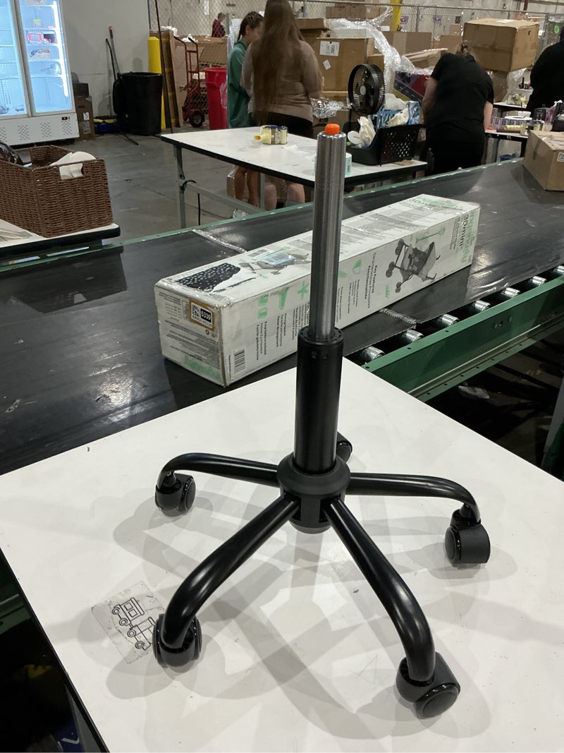 Condition photo showing As Is for sytopia office chair base replacement bundles, heavy duty 352lbs, reinforced to repair swivel gaming chair bottom part with 5 universal premium casters and 1 gas lift cylinder(matte black)