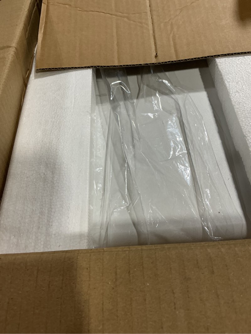 Condition photo showing Good Condition for goldenkey luxury jewelry safe with fingerprint&keypad lock, document safe box with soft velvet lining, removable shelf, high security for home office, hotel, 1.2 cu.ft. fingerprint-white 9.84"d x 13.78"w x 9.84"h