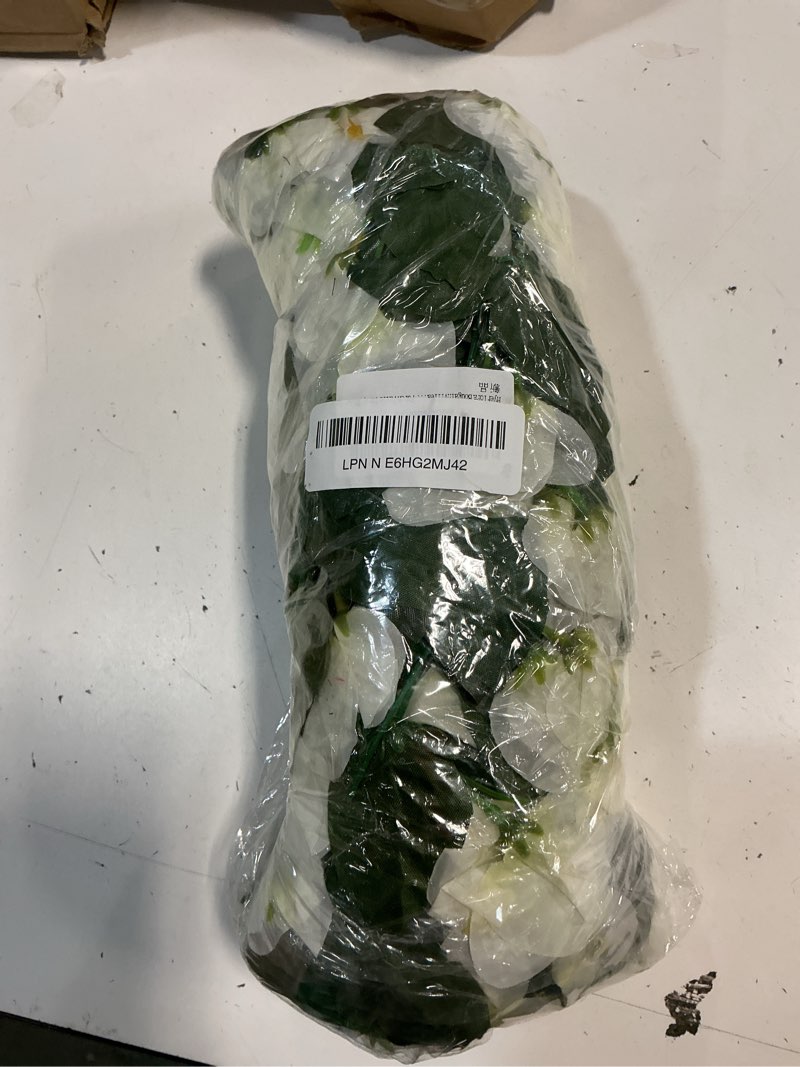 Condition photo showing Good Condition for hyeflora bougainvillea artificial hanging flowers plants for outdoors decoration, 2pcs white fake flowers silk bougainvillea vines realistic uv resistant faux flowers for outdoor planters patio yard