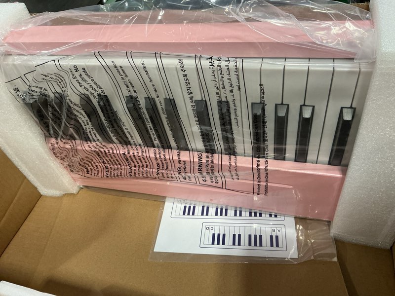 Condition photo showing Good Condition for jalokee kids piano keyboard, digital piano for kids, music educational instrument toy, wood toy for 3+ girls and boys (pink, 37 keys) 37 keys pink