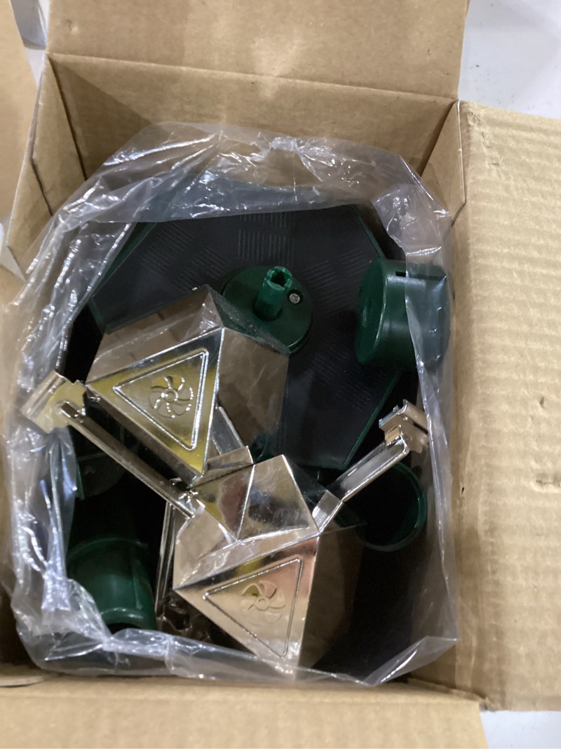 Condition photo showing Good Condition for solar ultrasonic animal repellent outdoor, 2026 upgraded cat repellent with pir sensor & flashing light, deer repellent devices cat raccoon squirrel rabbit skunk deterrent for patio garden dark green