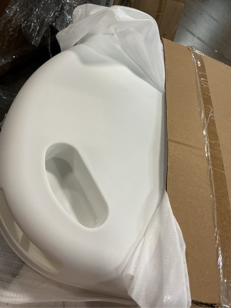 Condition photo showing Good Condition for litter catching step for cat litter box, litter trap stool for automatic litter box self cleaning, litter collection stairs, litter catcher ramp for old geriatric senior cat or kitten white