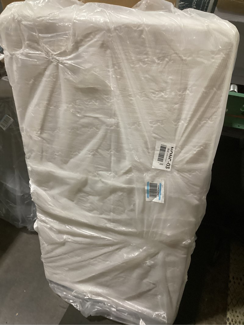 Condition photo showing As Is for similar to dream on me honeycomb orthopedic firm fiber standard baby crib mattress, greenguard gold and jpma certified, 5” fiber core optimum support, fits crib and toddler bed, waterproof vinyl cover white