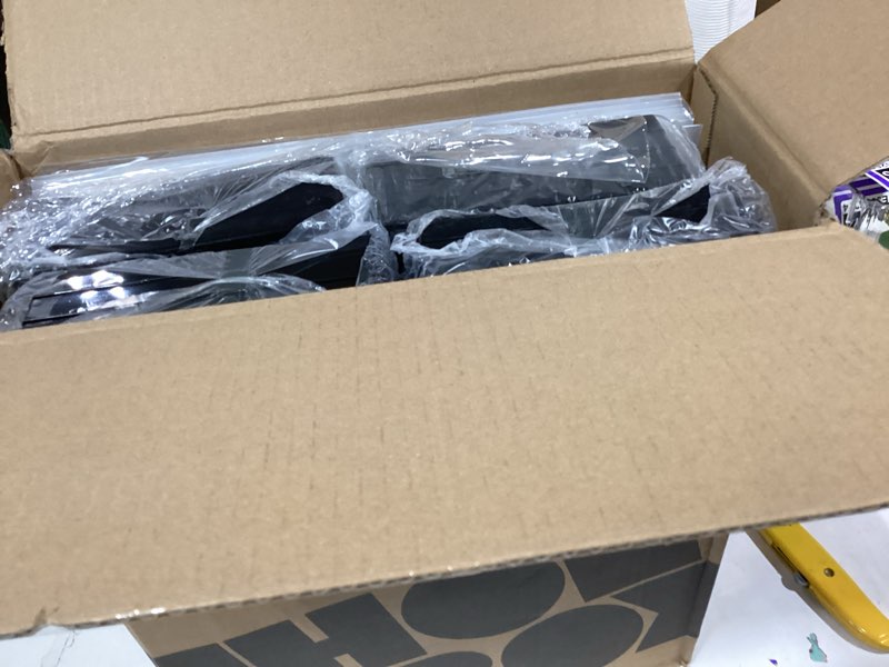 Condition photo showing Good Condition for SEE SPRING Shoe Storage Boxes, White Plastic Stackable Shoe Organizer for Closet, Shoe Rack & Holder Sneaker Container, 12 Pack Black X-Large Black