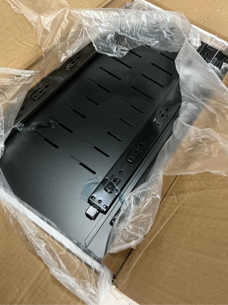 Condition photo showing Good Condition for 2 Pack Pull out Cabinet Organizer, Expandable(12"-20") Heavy Duty Slide out Drawer Fixed with Adhesive Nano Film for Pots, Roll out Shelf Storage for Kitchen Organization, Pantry, Bathroom(Black) Black 21"D×12"-20"W(2 Pack)