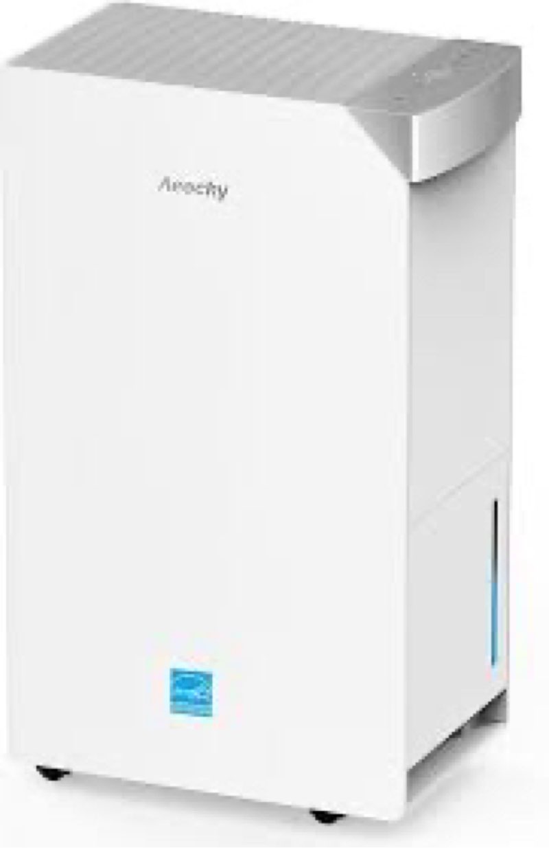 4500 sq.ft energy star 2025 dehumidifier,aeocky max 74 pint/d smart compressor dehumidifier with drain hose, intelligent humidistat,for basement,bedroom,home,bathroom ivory 74 pints - 4500 sq.ft