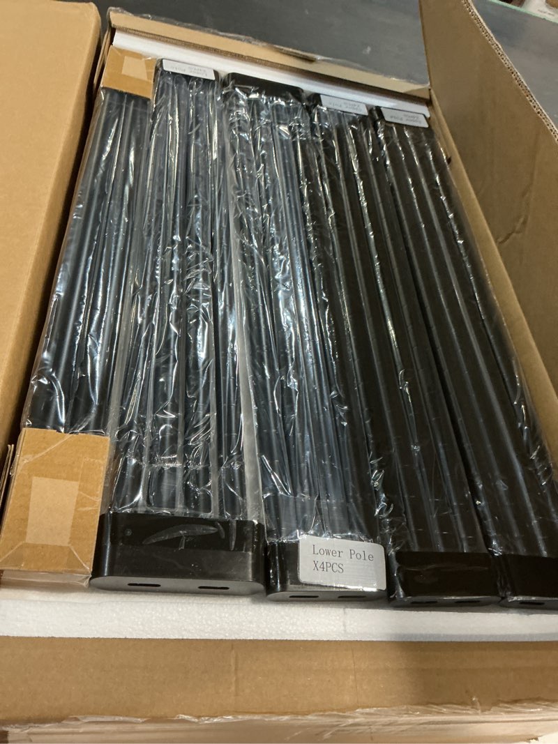 Condition photo showing New/Like New for ulif e7 garment rack, heavy duty clothes storage system with extendable hangers rods, metal clothe rack with 6 wire shelves, (52.3"-72") w x 14.5" d x 71.2" h, load 838 lbs black