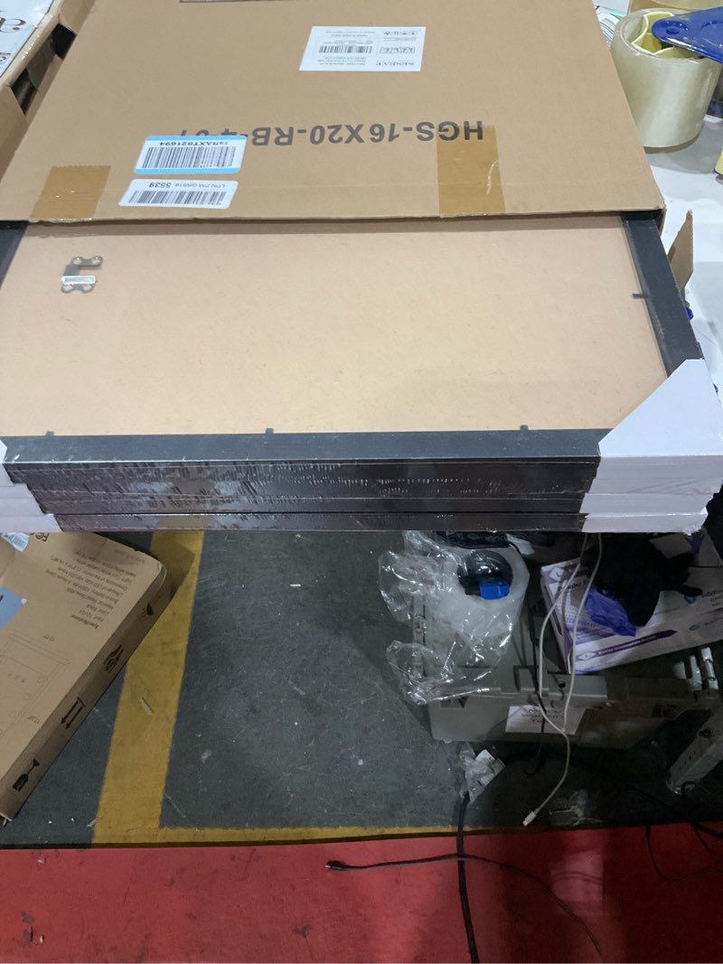 Condition photo showing Good Condition for seseat picture frames 16x20, black poster frame for wall, dispaly pictures 11x14 with mat or 16x20 without mat, pack of 4 black 16x20