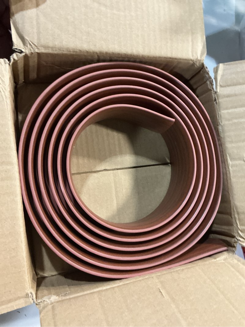 Condition photo showing Good Condition for flexible pvc t-molding transition strips for hard wood floor,laminate,tile,lvp. self-adhesive vinyl flooring edging trim 10ft,wood grain d 10ft wood grain d 1