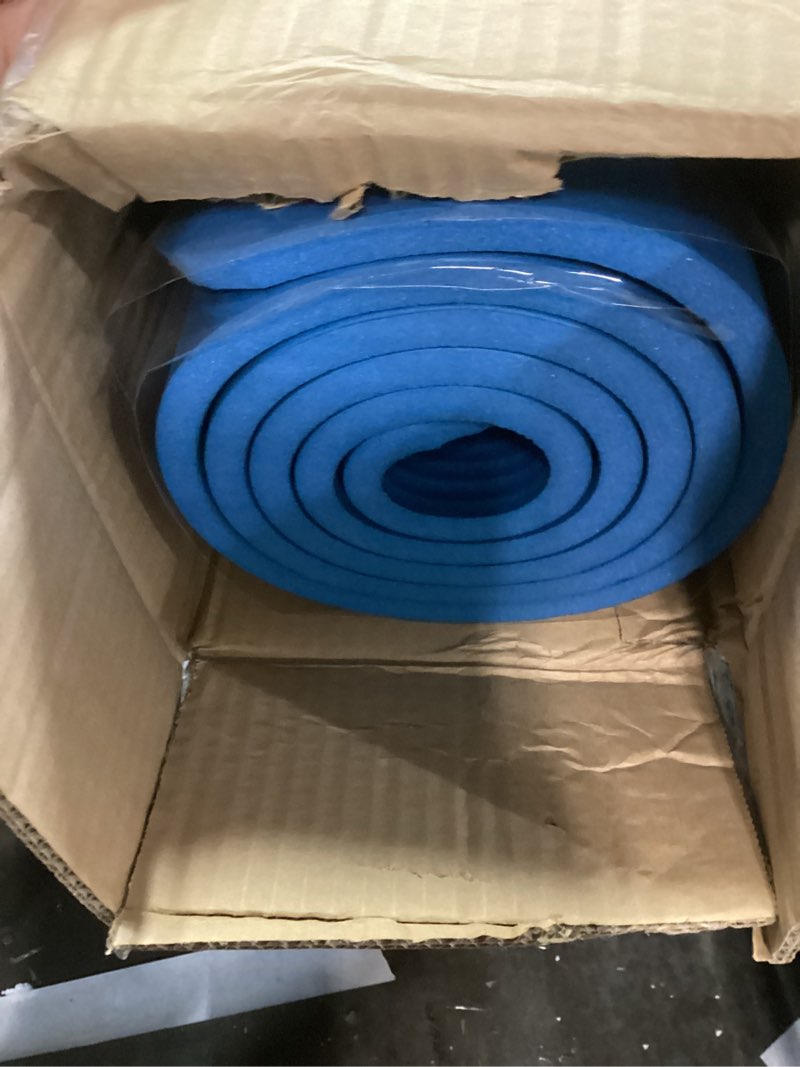 Condition photo showing New/Like New for Foam Sleeping Pad - Lightweight 1-Inch Mat for Camping, Cots, Tents, Backpacking, and Yoga - Non-Slip and Waterproof with Handle by Wakeman Blue