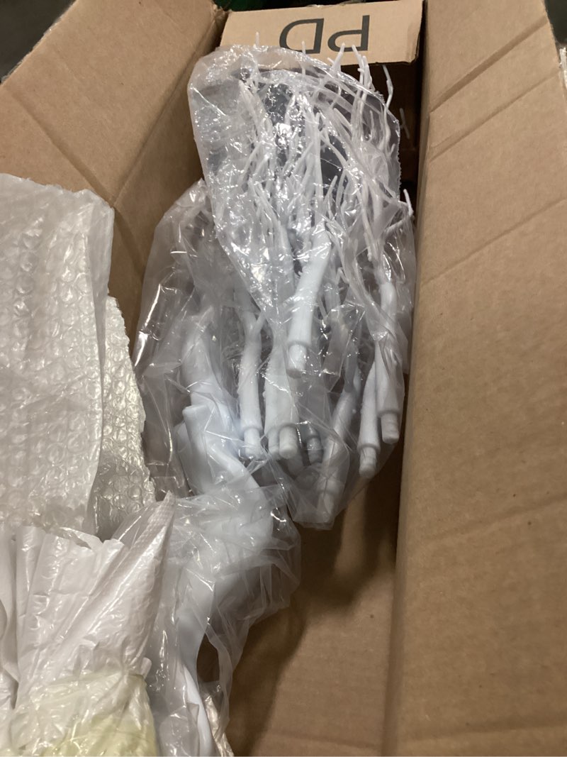 Condition photo showing As Is for Tree Centerpieces for Weddings 30in - Decorative Ornament Display Tree for Tables, Tree Branches for Decoration, White Artificial Manzanita Tree Centerpiece for Christmas Birthday Party Decor 2ft 6in White