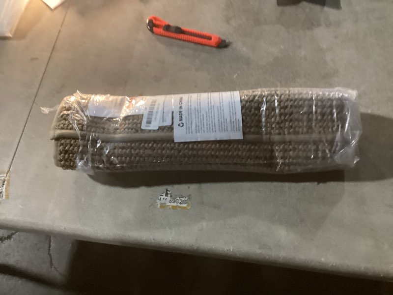 Condition photo showing Good Condition for BEQHAUSE Dirt Trapper Door Mat 17" x 30", Non-Slip Doormats (Rolled-Up NO Creases) Washable Entryway Rugs, Dirt Resist and Absorbent Welcome Mat, Low Profile Floor Mats for Front Back Door, Beige Beige 1'5" x 2'6" (Rectangular)