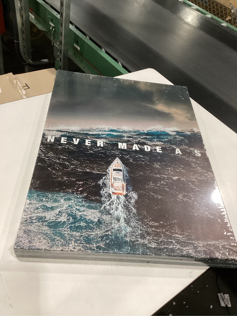 Condition photo showing Good Condition for Inspirational Wall Art Prints Motivational Success Canvas Posters Positive Entrepreneur Quotes Ocean Pictures Painting Artwork Wall Decor Artwork for Living Room Framed Ready to Hang [60''W x 28''H] Inspirational Office Art 20'' x 28'' x 3pcs