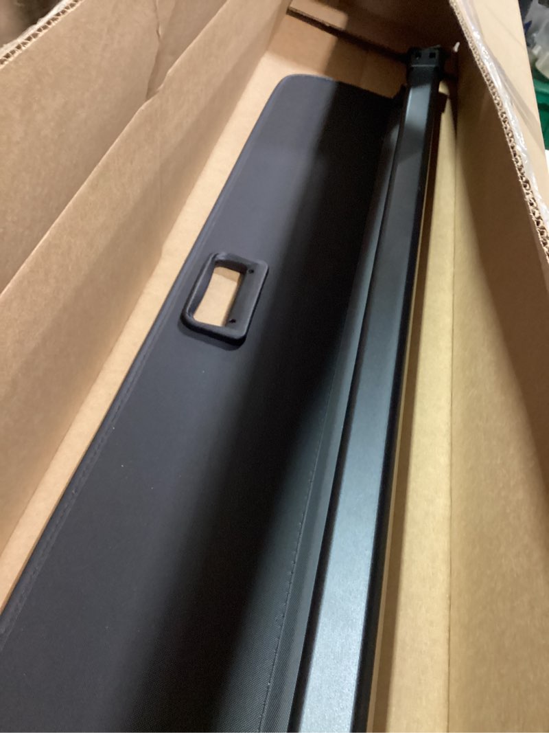 Condition photo showing As Is for Powerty Cargo Cover Compatible with Volvo XC90 2023 2016 2017 2018 2019 2020 2021 2022 Retractable Rear Trunk Security Cover Shielding Shade Black