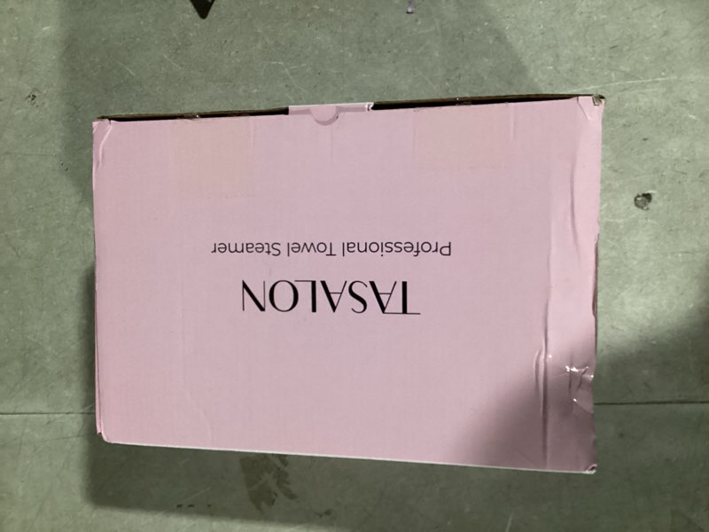 Condition photo showing Good Condition for TASALON Hot Towel Steamer for Facials, Hot Towel Warmer Quickly Heats Up in 5 Minutes, Portable Towel Machine Fits 16 Mini Towels, Salon Equipment Towel Warmer for Facials, Spa, Massage, Pink M Size