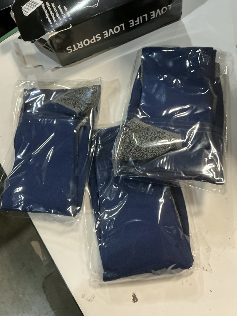 Condition photo showing New/Like New for Medical Compression Socks 20-30 mmHg for Men Women (3 Pairs) - Best Support for All Day Wear, Pain Relief, Circulation Small-Medium Navy