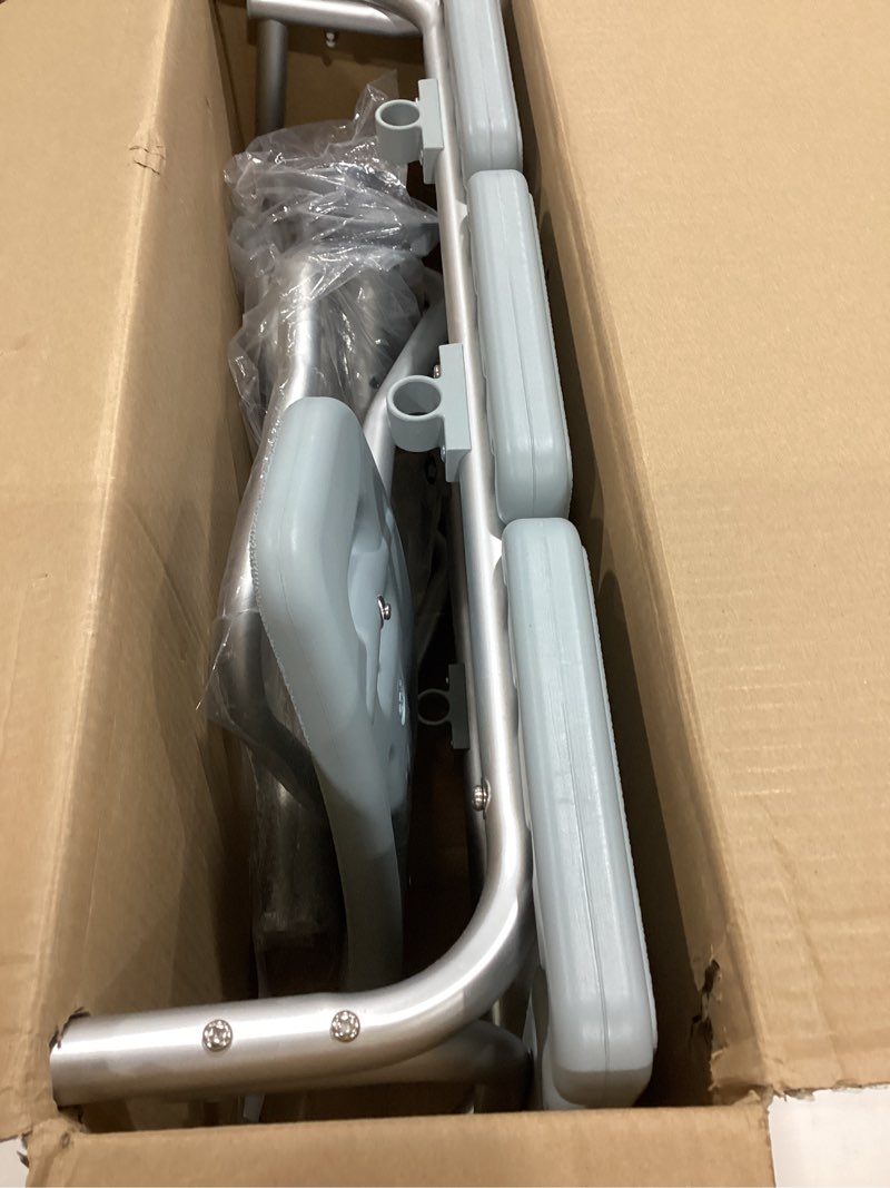 Condition photo showing Good Condition for drive medical tub transfer bench for bathtub - safer, independent bathing aid - height adjustable bench - sturdy aluminum construction - comfortable backrest support - 350 lb capacity transfer bench standard