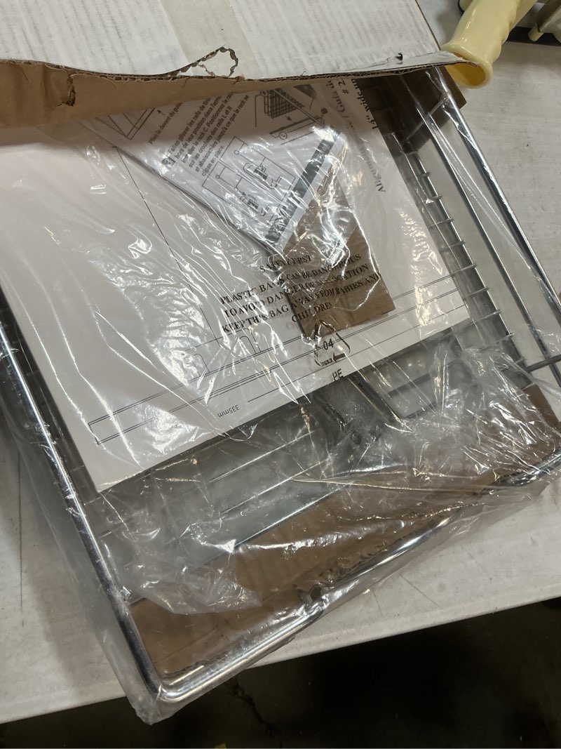 Condition photo showing As Is for HOLDN’ STORAGE Pull Out Cabinet Organizer, Heavy Duty Caddy w/Lifetime Limited Warranty -17”W x 21”D - Requires At Least 18-1/4” Cabinet Opening, Steel Metal Cabinet Drawers Slide Out, Chrome