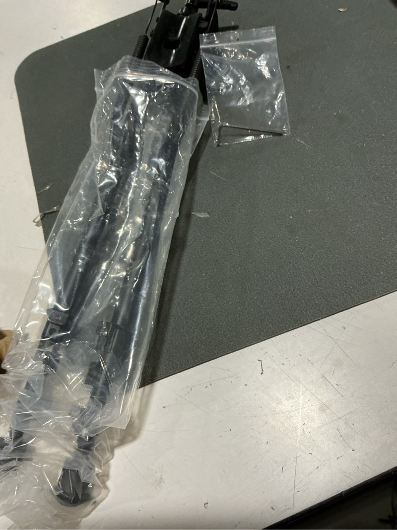 Condition photo showing As Is for 13-27 inch tactical bipod pivot tilt with pod lock swivel lever for long range shooting