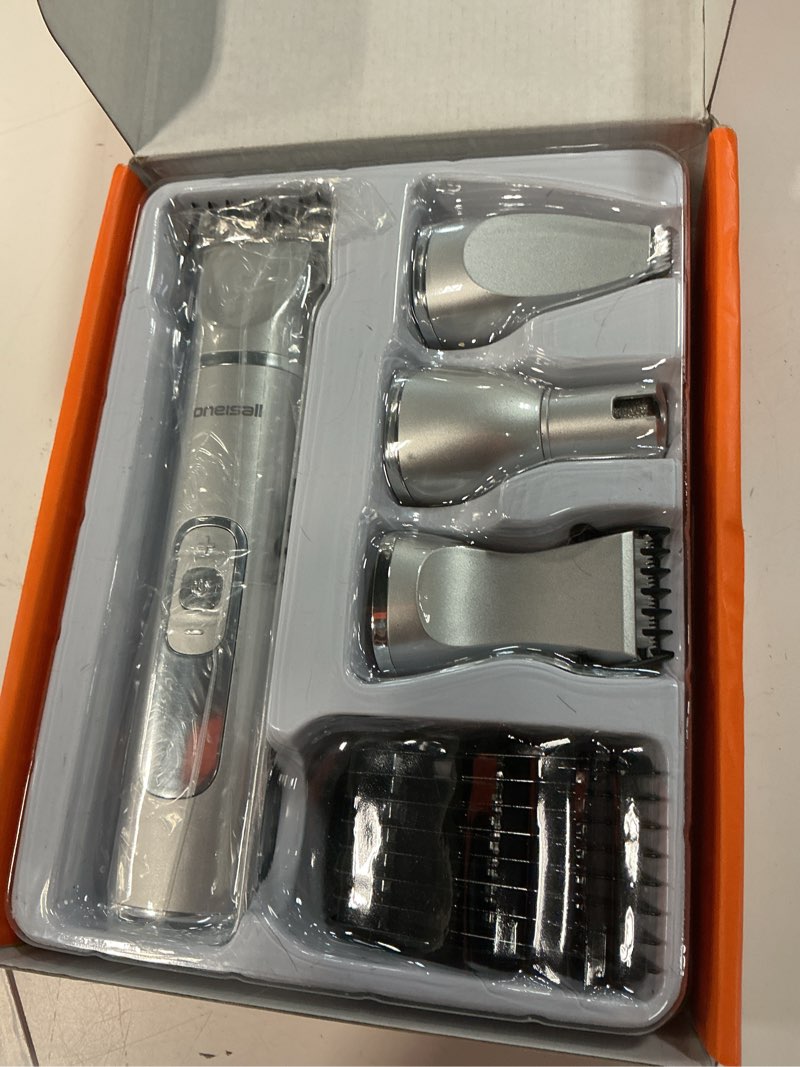 Condition photo showing Good Condition for oneisall 4 in 1 dog grooming kit with lcd display, dog hair trimmer for paw nail grinder, rechargeable cordless low noise ipx7 waterproof pet clippers silver